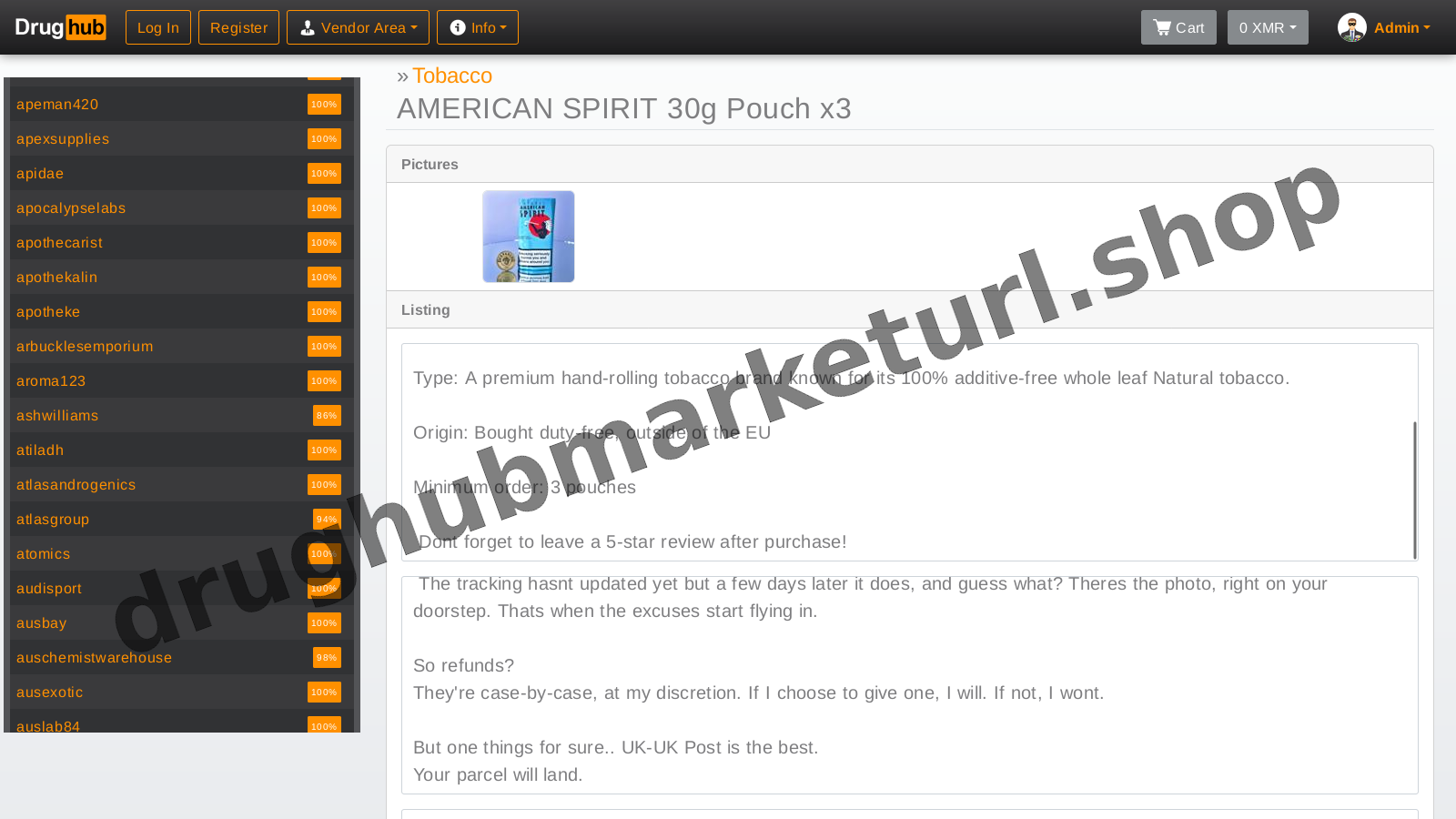Marketplace Dashboard